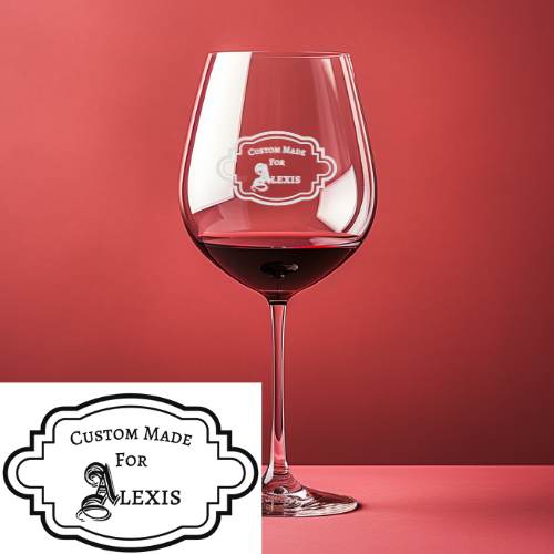 Personalized Wine Glasses Set