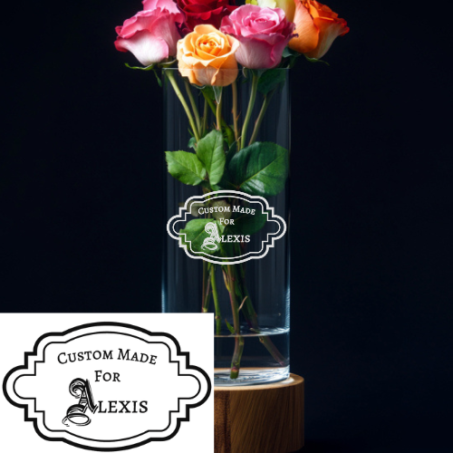 Personalized Glass Vase
