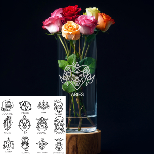 Personalized Glass Vase