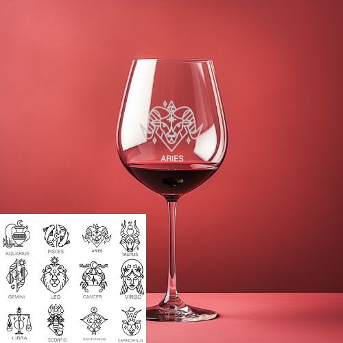 Personalized Wine Glasses Set
