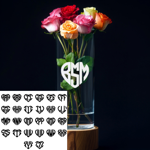Personalized Glass Vase