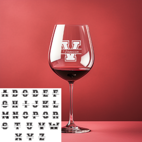 Personalized Wine Glasses Set