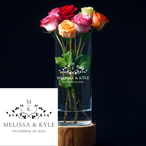 Personalized Glass Vase