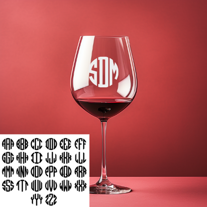 Personalized Wine Glasses Set