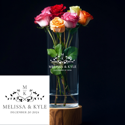 Personalized Glass Vase